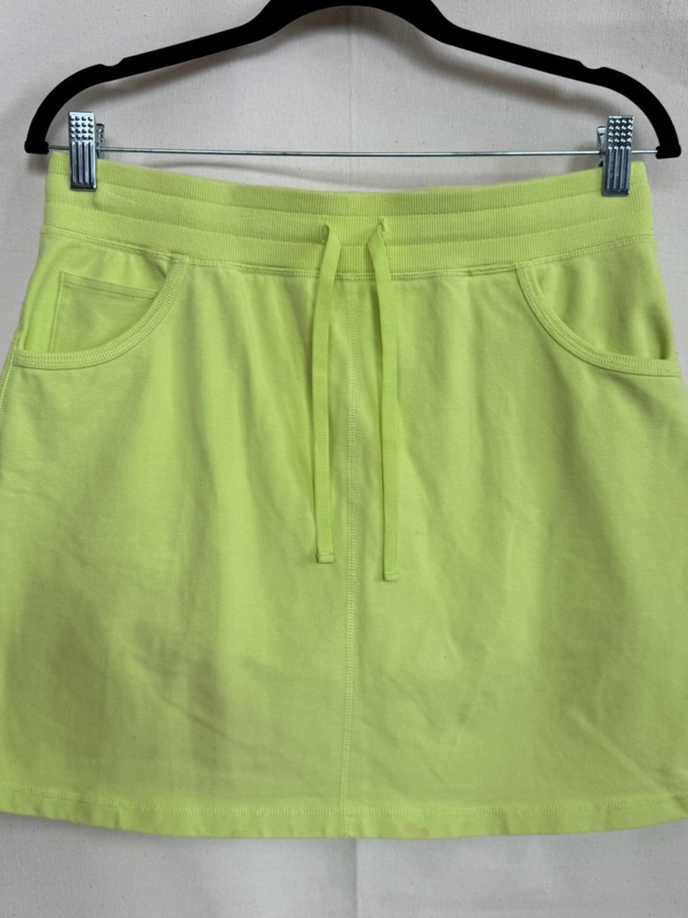 Talbots Neon Lime Drawstring Skort